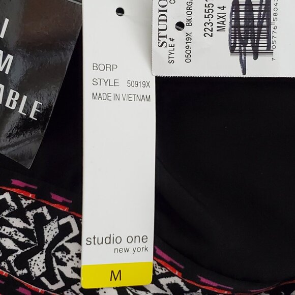 Studio One Empire Waist V-Neck Sleeveless Maxi Dress Style 50919X NEW NWT Size M - Picture 15 of 16